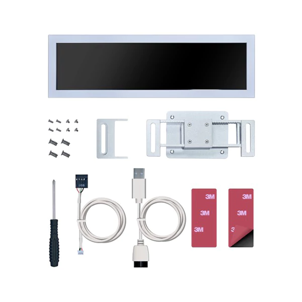 نمایشگر مانیتورینگ کیس 8.8 اینچ لیان لی Universal Screen سفید جزئیات پنل IPS